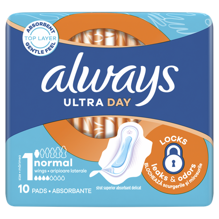 ALWAYS  Ultra Normal higiēniskās paketes, 10 gab.