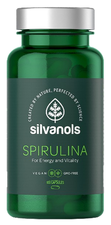 SILVANOLS Premium Spirulina kapsulas, 100 gab.