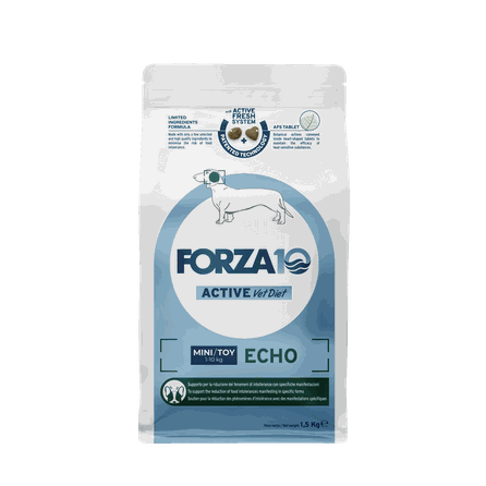 FORZA10 Active Vetdiet Echo Mini/Toy, Suņiem sausā barība, 1.5 kg