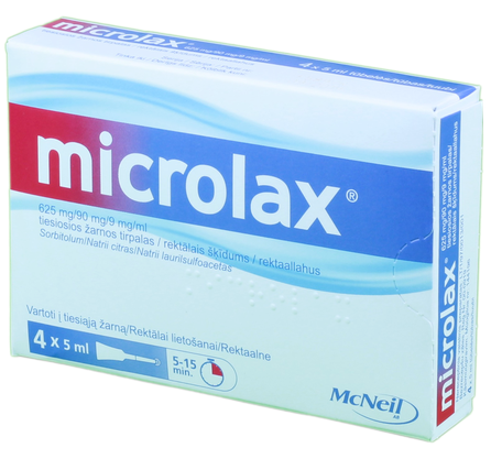 MICROLAX 5 ml solution, 4 pcs.