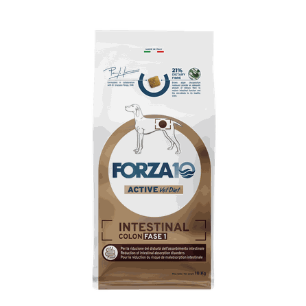 FORZA10 Active Vetdiet Intestinal Colon Fase 1, Suņiem sausā barība, 10 kg