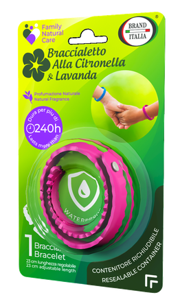 BRAND ITALIA Alla Citronella and Lavanda браслет от комаров, 1 шт.