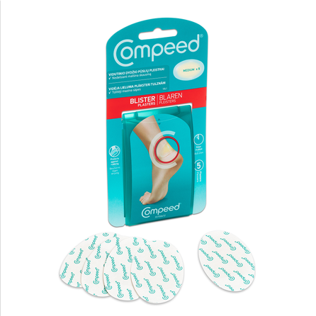 COMPEED  Vidēja Lieluma plāksteri tulznām, 5 gab.