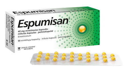 ESPUMISAN  40 mg softgel capsules, 50 pcs.