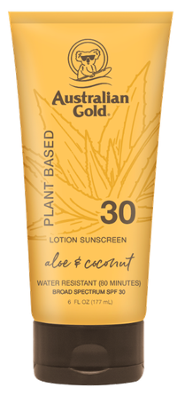 AUSTRALIAN GOLD Plant Based SPF 30 ķermeņa losjons, 177 ml