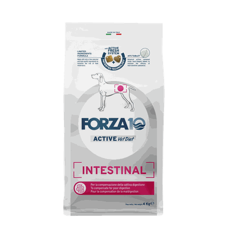 FORZA10 Activevetdiet Intestinal, Suņiem sausā barība, 4 kg