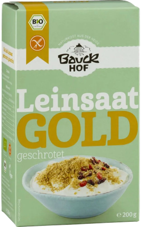 BAUCK HOF rupji maltas zelta linsēklas, 200 g