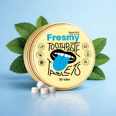 FRESMY Spearmint toothpaste tablets, 30 pcs.