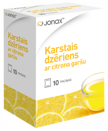 JONAX lemon flavored hot drink, 10 pcs.