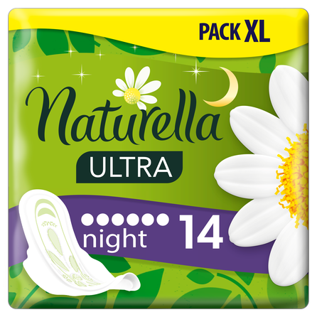 NATURELLA  Ultra Night higiēniskās paketes, 14 gab.