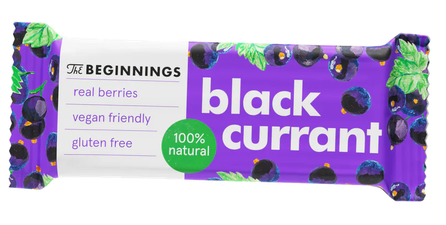 THE BEGINNINGS Black currant bar, 40 g