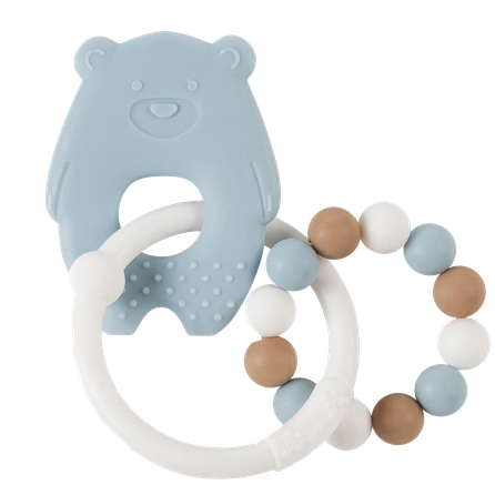 NATTOU Bear, Silicone teether, 1 pcs.