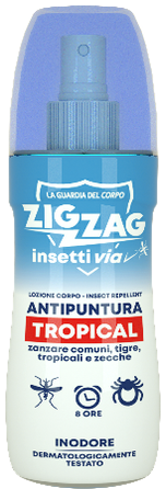 ZIG ZAG INSETT IVIA Tropical spray mosquito and tick repellent, 100 ml