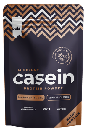 PULS NUTRITION Casein Chocolate pulveris, 500 g