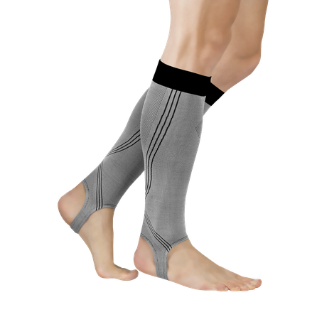TONUS ELAST 0408-02 Active, grey/black, 2.height, 3.size compression socks, 1 pair