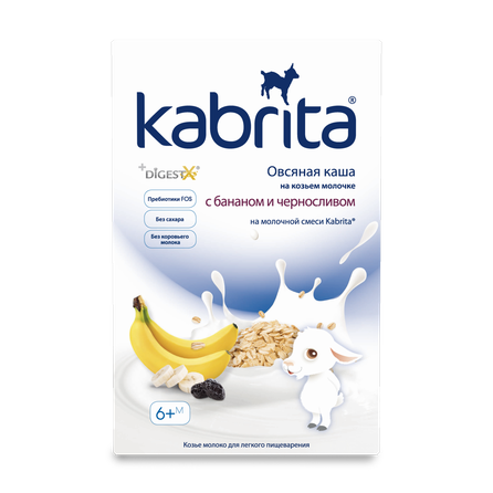 KABRITA Bananas and Prunes oat porridge, 180 g