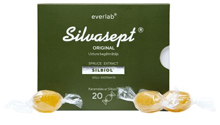 SILVASEPT Original karameles, 20 gab.