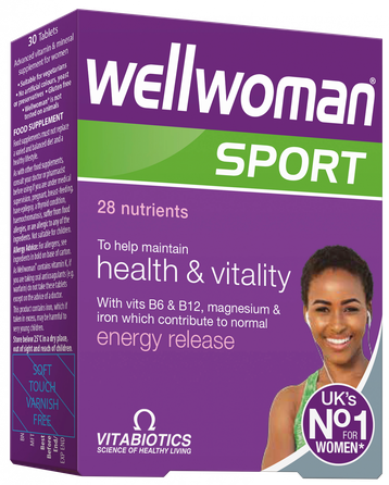 WELLWOMAN  Sport tabletes, 30 gab.
