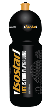 ISOSTAR 650ml Black Finisher Sports pudele, 1 gab.