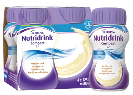 NUTRICIA Nutridrink Compact ar vaniļas garšu 125 ml, 4 gab.