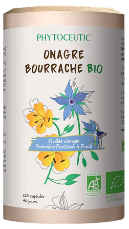 PHYTOCEUTIC Onagre Bourrache bio capsules, 120 pcs.