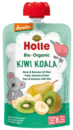 HOLLE Bumbieru, banānu un kivi biezenis, 100 g