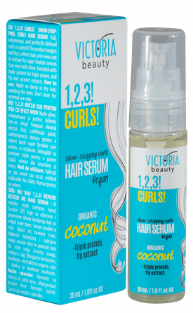 VICTORIA BEAUTY 1,2,3! Curls! for Curly Hair сыворотка для волос, 30 мл
