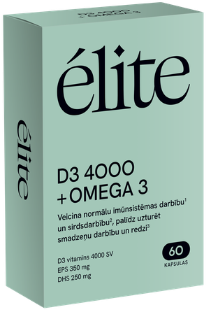 ELITE D3 4000SV + Omega-3 capsules, 60 pcs.