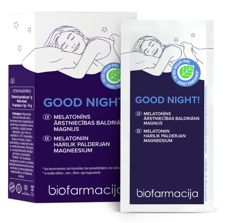 BIOFARMACIJA Good Night! powder, 14 pcs.