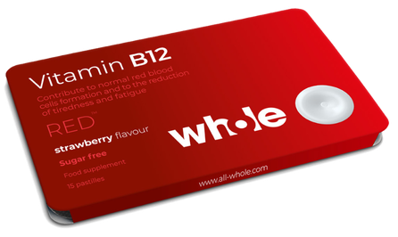 WHOLE Vitamin B12 пастилки, 15 шт.