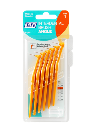TEPE Angle Size 1 0.45 mm interdental brush, 6 pcs.