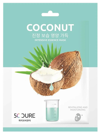 5C CURE Coconut sejas maska, 1 gab.