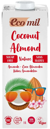 ECOMIL Nature Coconut Almond, Sugar Free dzēriens, 1000 ml