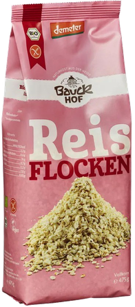 BAUCK HOF pilngraudu rīsu pārslas, 475 g
