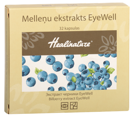 HEALINATURE Healinature Bilberry Extract EyeWell capsules, 32 pcs.