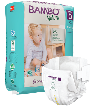 BAMBO NATURE Nature  XL-5 (12-18 kg) autiņbiksītes, 22 gab.