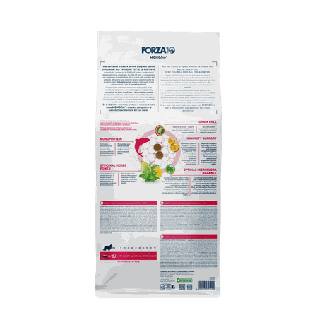 FORZA10 Monodiet Sensitive Digestion Medium /Maxi Adult Ar Zivi, Suņiem sausā barība, 10 kg