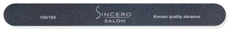 SINCERO SALON Profesional 100/180 Black nail file, 1 pcs.