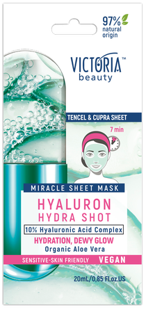 VICTORIA BEAUTY Hydra Shot Hyaluron auduma sejas maska, 1 gab.