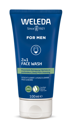 WELEDA For Men 2in1 face wash, 100 ml