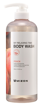 MIZON My Relaxing Time [Peach] shower gel, 800 ml
