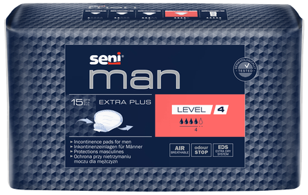 SENI Man Extra Plus (Level 4) uroloģiskie ieliktņi, 15 gab.