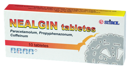 NEALGIN tabletes, 10 gab.