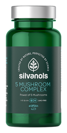 SILVANOLS 5 Mushroom Complex kapsulas, 60 gab.