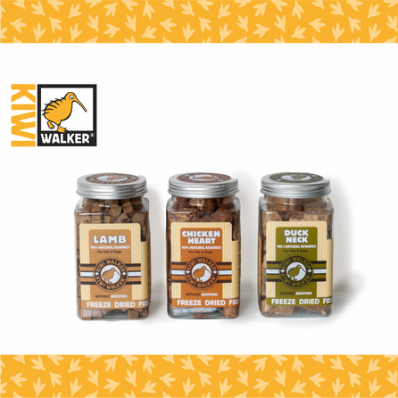 KIWI WALKER Chicken Hearts, Freeze-dried treat, 60 g