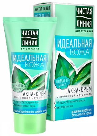 ЧИСТАЯ ЛИНИЯ Идеальная кожа - матирующий крем для лица, 50 мл