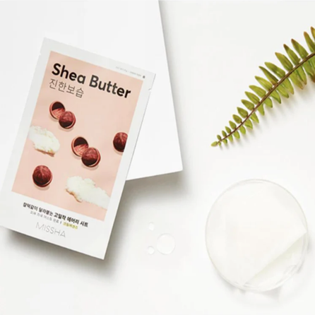 MISSHA Airy Fit Shea Butter sejas maska, 19 g