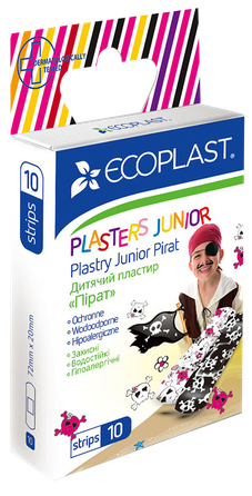 ECOPLAST Pirate plāksteris, 10 gab.