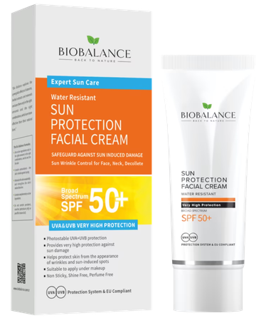 BIOBALANCE Sun Protection SPF 50+ face cream, 75 ml