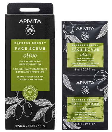 APIVITA Express Beauty With Olive (8 ml) skrubis, 2 gab.